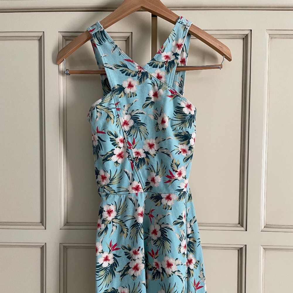 Hollister Tropical Floral Mini Dress S Small